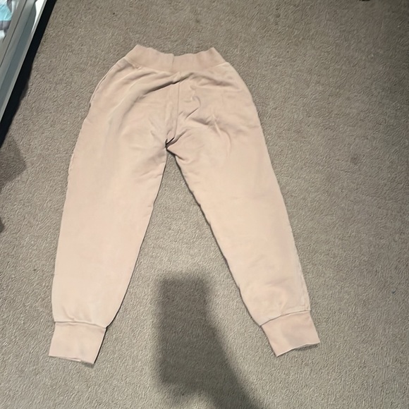 TNA cozy fleece sweatpants. Size 2xs. Light brown. No stains or damages. - Picture 2 of 3